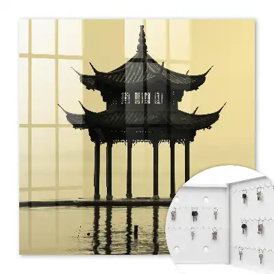Pavilion în apă în nuanțe calme