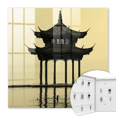 Pavilion în apă în nuanțe calme