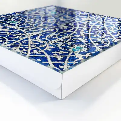 Model arabesc albastru