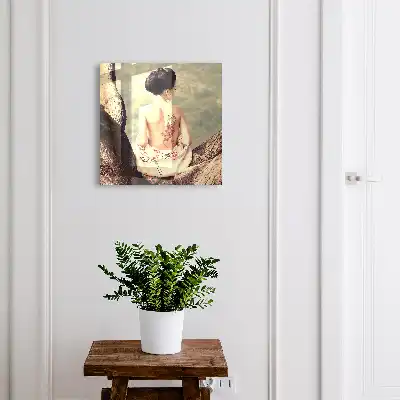 Tatuaj cu un copac cu armonia naturii