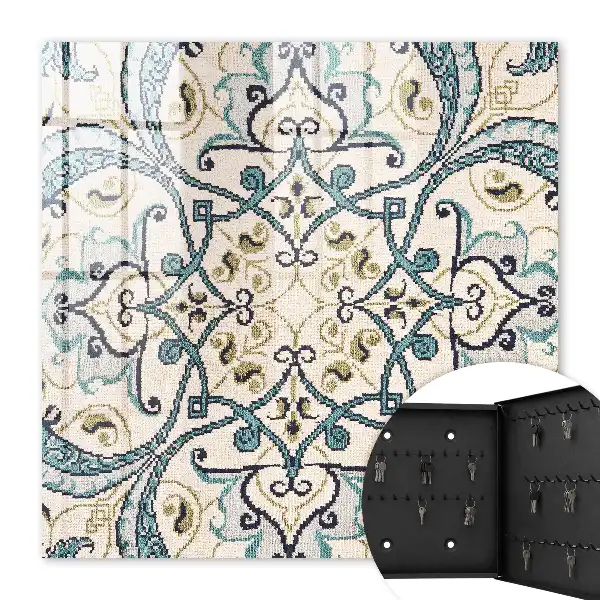 Ornament bej turcoaz