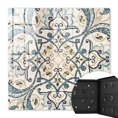 Ornament bej turcoaz