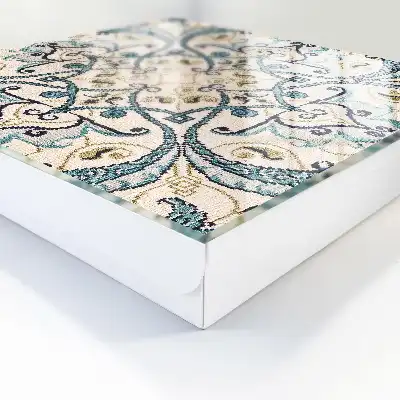 Ornament bej turcoaz