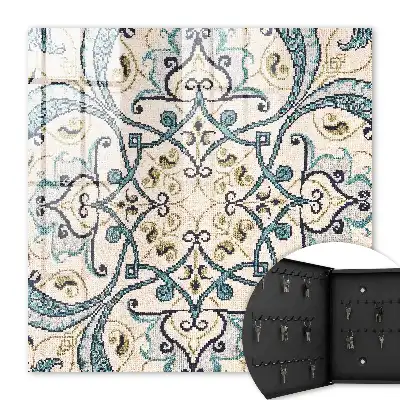 Ornament bej turcoaz