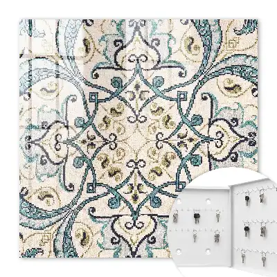 Ornament bej turcoaz