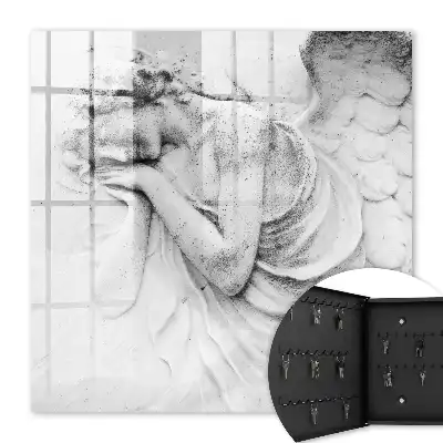 Relief angelic al unui înger în marmură