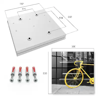 Bicicletă galbenă pe fundal alb-negru