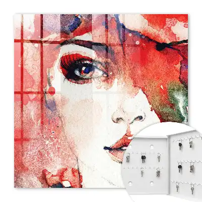 Portretul unei femei în culori abstracte