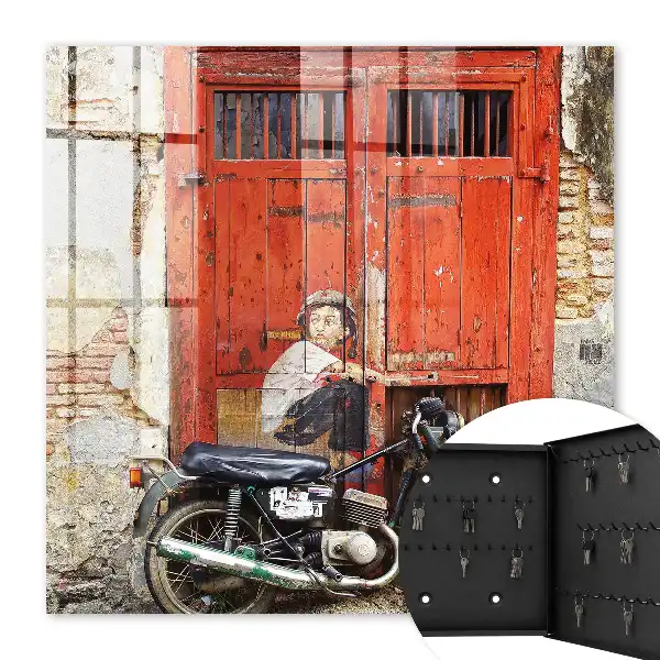 Artă stradală cu o pictură pe o motocicletă
