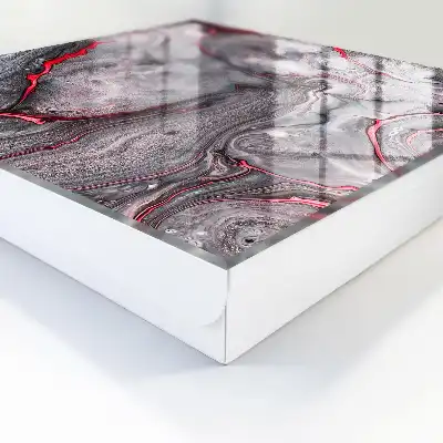 O abstracție izbitoare de gri și roz