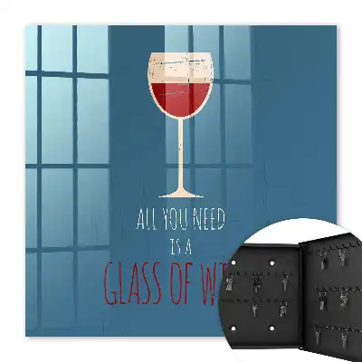 Pahar de vin cu inscripție inspirațională