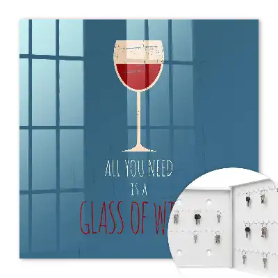Pahar de vin cu inscripție inspirațională