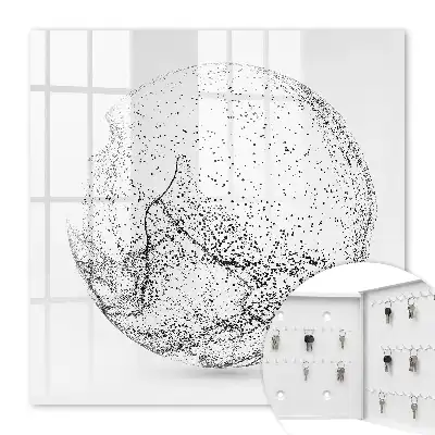 Spațiu abstract în alb și negru