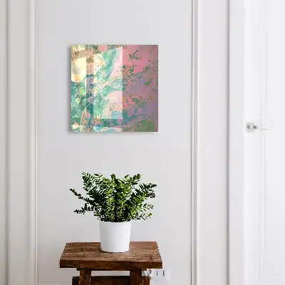 Abstracție vegetală în culori pastelate