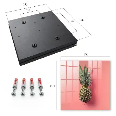 Ananas exotic cu fundal roz