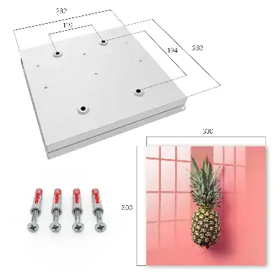 Ananas exotic cu fundal roz