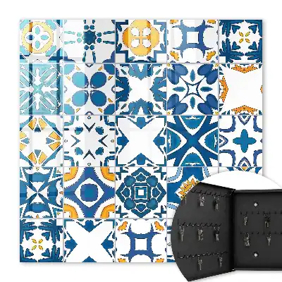 Modele geometrice cu contrast galben