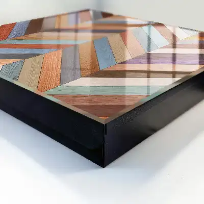 Stil herringbone în tonuri pământii