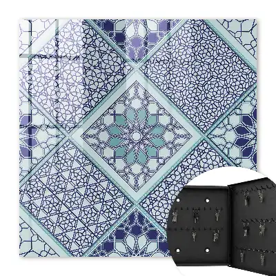 Model geometric în nuanțe de albastru