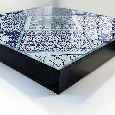 Model geometric în nuanțe de albastru