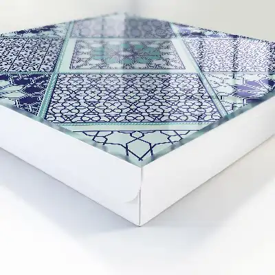 Model geometric în nuanțe de albastru