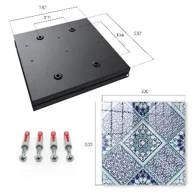 Model geometric în nuanțe de albastru
