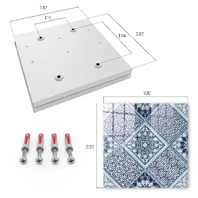 Model geometric în nuanțe de albastru
