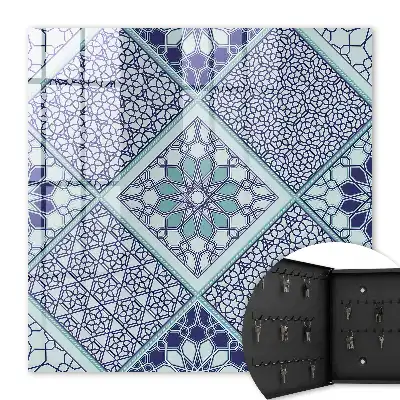 Model geometric în nuanțe de albastru