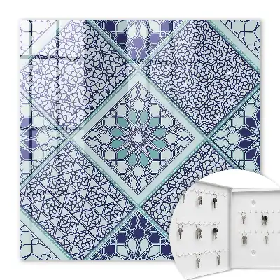 Model geometric în nuanțe de albastru