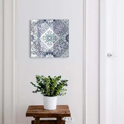Model geometric în nuanțe de albastru