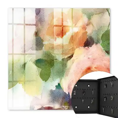 Motiv floral în culori pastelate