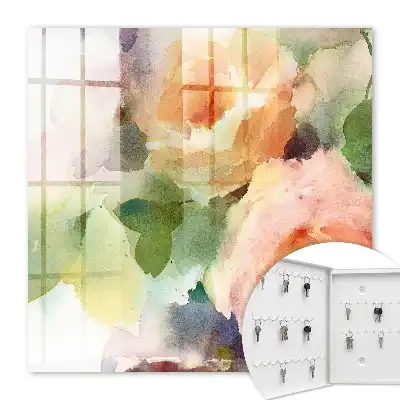Motiv floral în culori pastelate