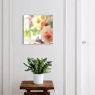 Motiv floral în culori pastelate