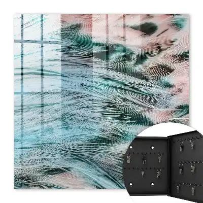 Pene roz-albastru pastelate