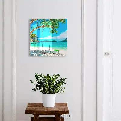 Paradis tropical verde marin