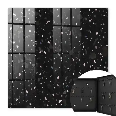 Terrazzo negru în fundal