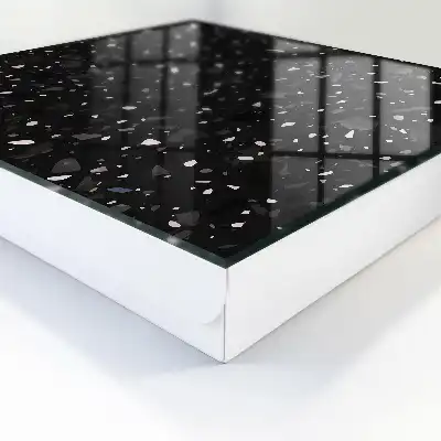 Terrazzo negru în fundal