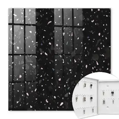 Terrazzo negru în fundal