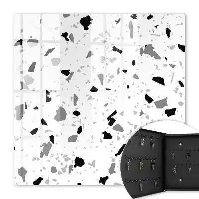 Stil terrazzo monocrom