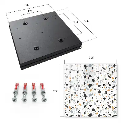 Armonia formelor cu model terrazzo