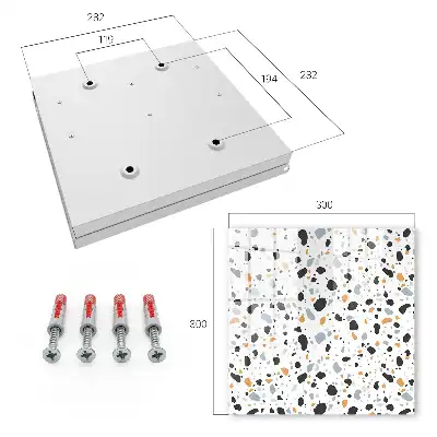 Armonia formelor cu model terrazzo