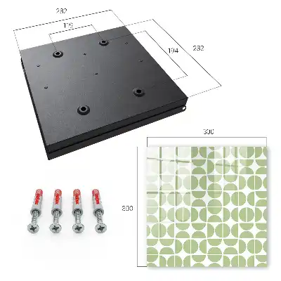 Geometrie verde pe fundal alb