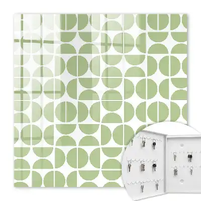 Geometrie verde pe fundal alb