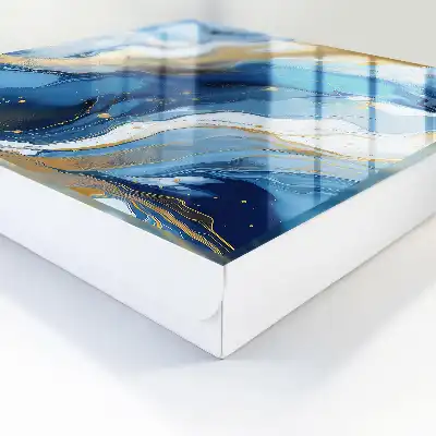 Abstracție colorată vârtej albastru și galben