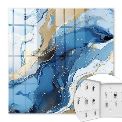 Abstracție colorată vârtej albastru și galben