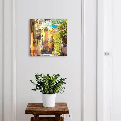 Un oraș colorat cu case