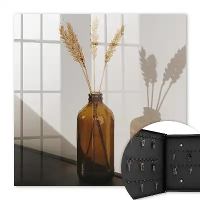 O sticlă de cereale în stil minimalist