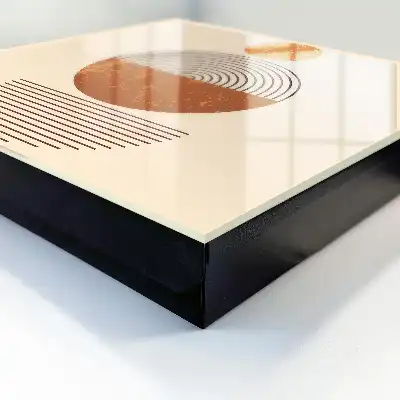 Geometrie retro cu fundal bej