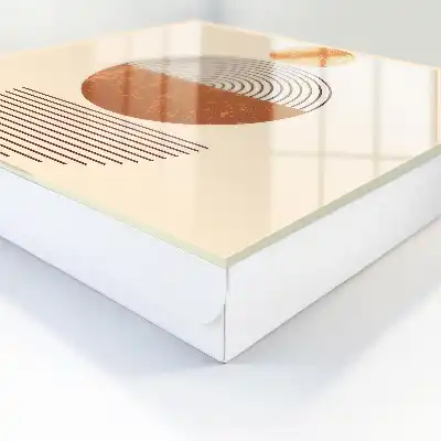 Geometrie retro cu fundal bej