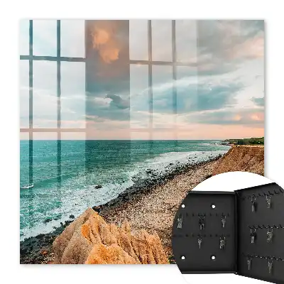 Faleza oceanică la apus